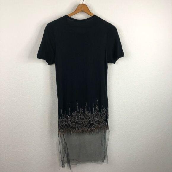 Wes Gordon Cashmere Embroidered Tulle-Trim Knit Top - Picture 7 of 10